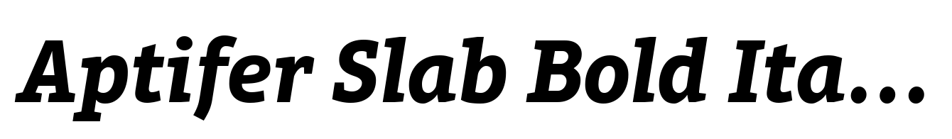 Aptifer Slab Bold Italic